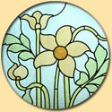 detail bloem in raam